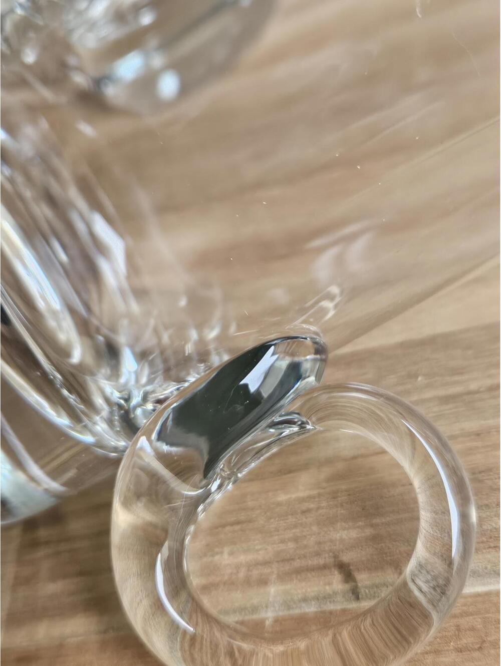 Vintage Set of 2 Princess House Highlights Clear Crystal Irish Coffee Mugs 5.5” - Picture 11 of 15